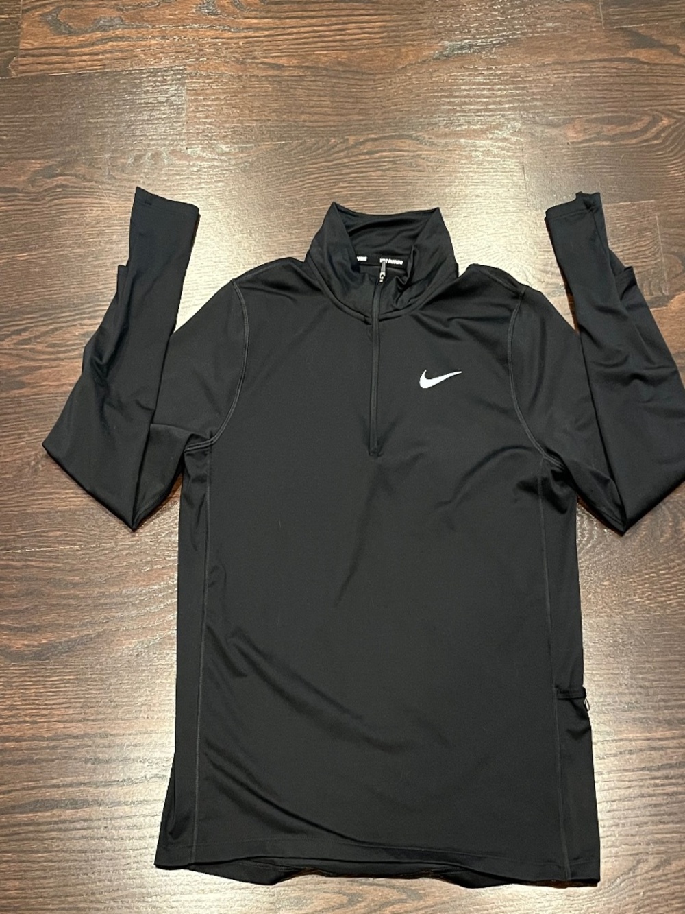 Women’s Nike Dri-Fit Black Running Athletic Quarter Zip Pullover M - Picture 3 of 9